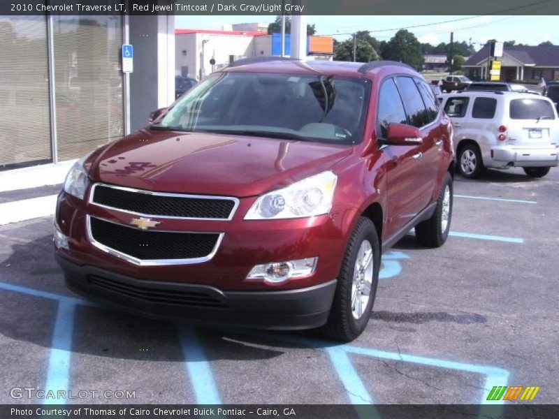 Red Jewel Tintcoat / Dark Gray/Light Gray 2010 Chevrolet Traverse LT