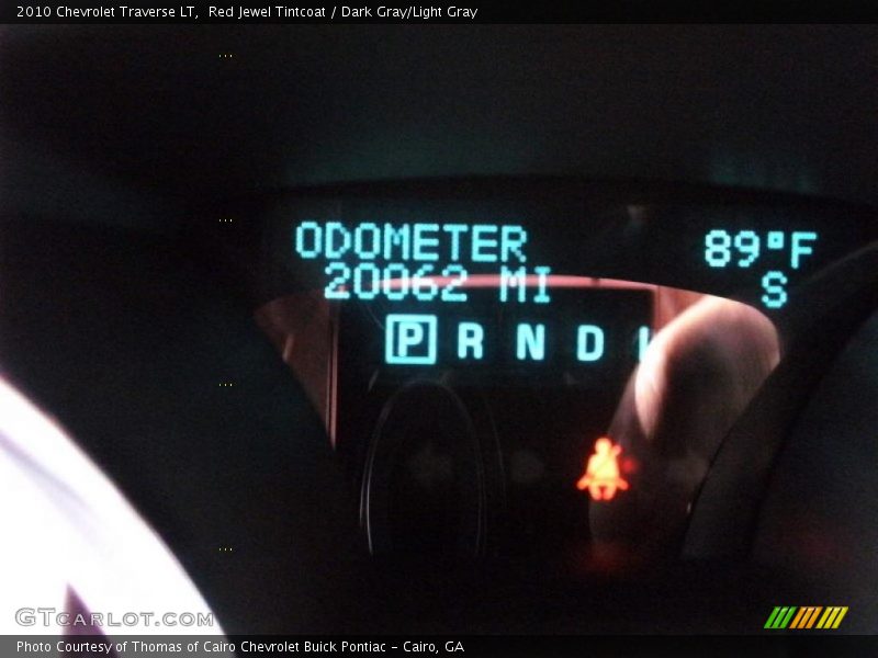 Red Jewel Tintcoat / Dark Gray/Light Gray 2010 Chevrolet Traverse LT