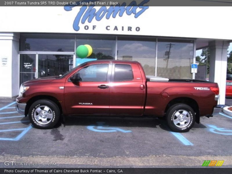 Salsa Red Pearl / Black 2007 Toyota Tundra SR5 TRD Double Cab