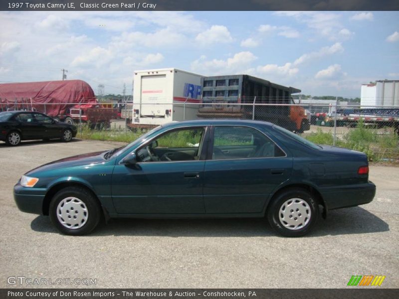 Classic Green Pearl / Gray 1997 Toyota Camry LE