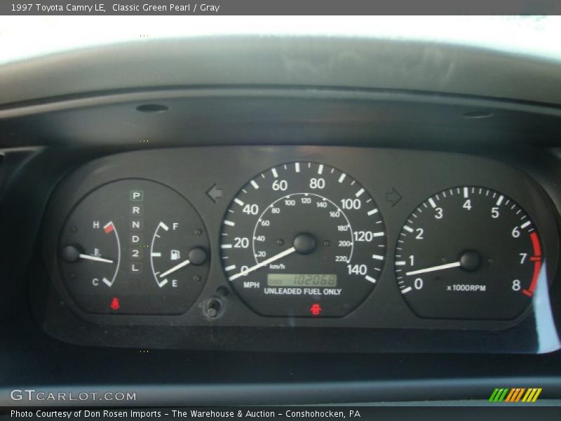 Classic Green Pearl / Gray 1997 Toyota Camry LE