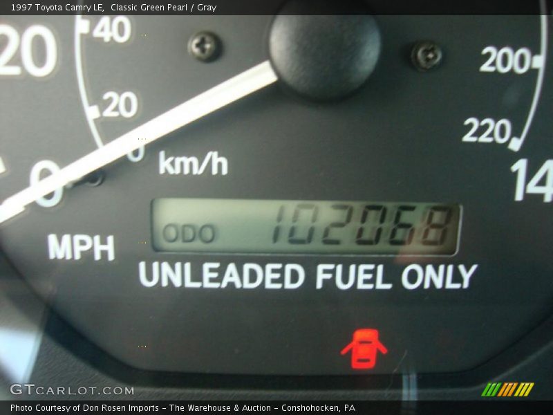 Classic Green Pearl / Gray 1997 Toyota Camry LE