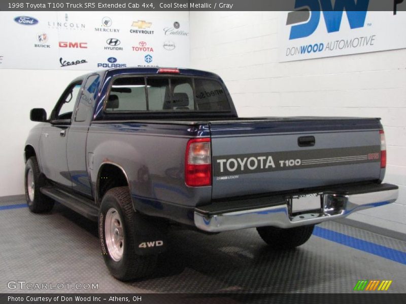 Cool Steel Metallic / Gray 1998 Toyota T100 Truck SR5 Extended Cab 4x4