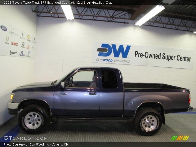 Cool Steel Metallic / Gray 1998 Toyota T100 Truck SR5 Extended Cab 4x4