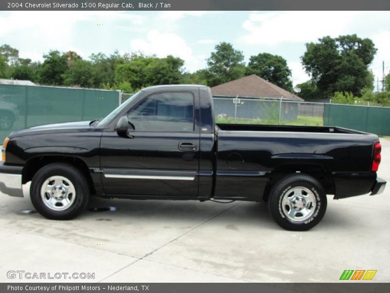 Black / Tan 2004 Chevrolet Silverado 1500 Regular Cab
