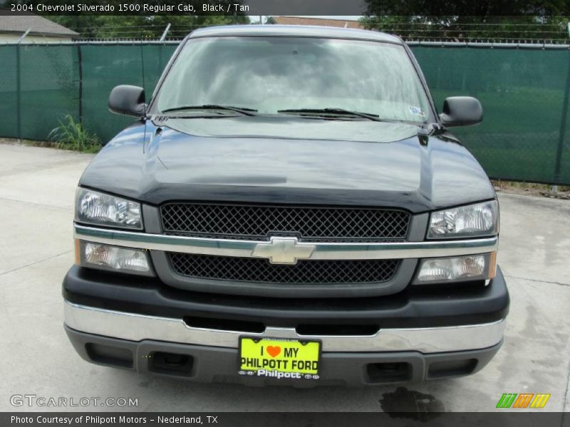 Black / Tan 2004 Chevrolet Silverado 1500 Regular Cab