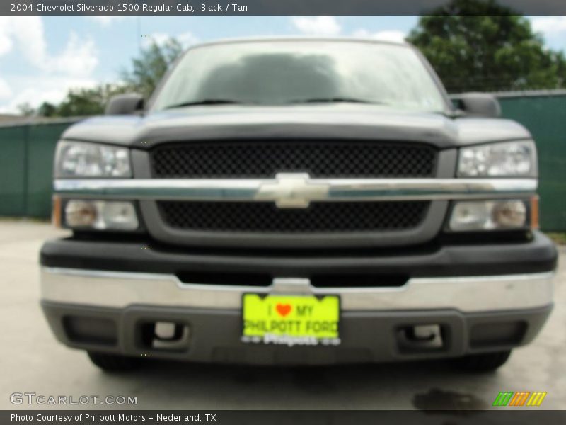 Black / Tan 2004 Chevrolet Silverado 1500 Regular Cab