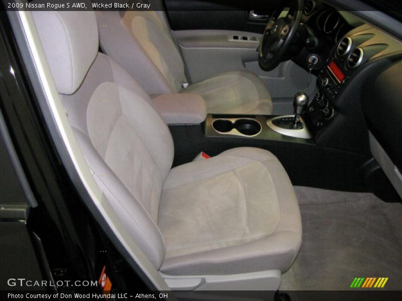 Wicked Black / Gray 2009 Nissan Rogue S AWD