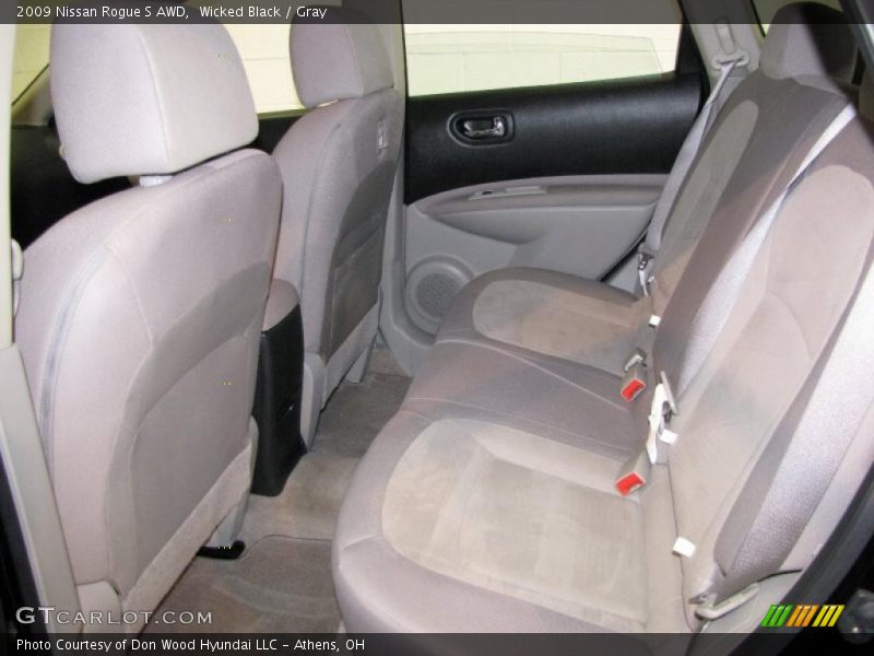 Wicked Black / Gray 2009 Nissan Rogue S AWD