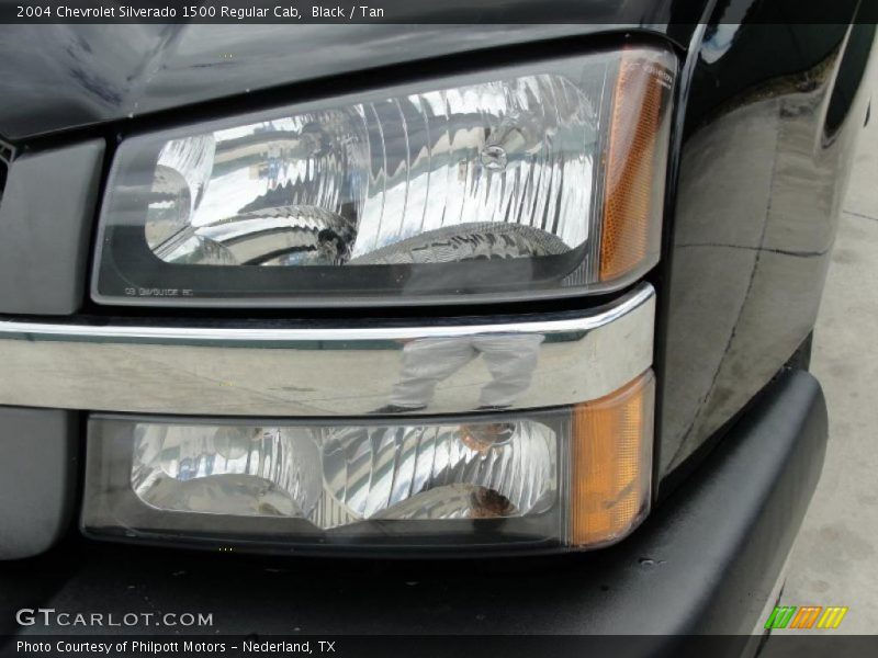 Black / Tan 2004 Chevrolet Silverado 1500 Regular Cab