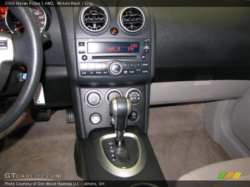 Wicked Black / Gray 2009 Nissan Rogue S AWD