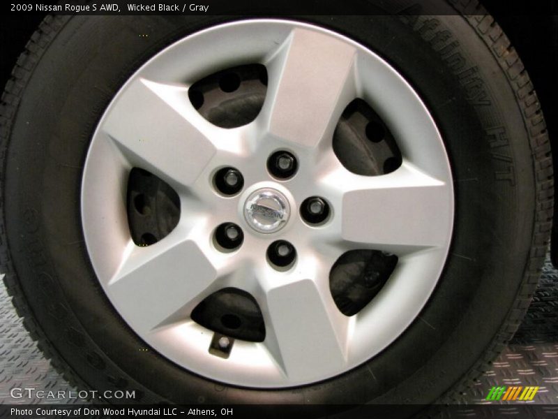 Wicked Black / Gray 2009 Nissan Rogue S AWD