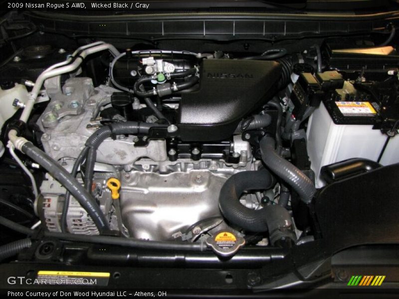 Wicked Black / Gray 2009 Nissan Rogue S AWD