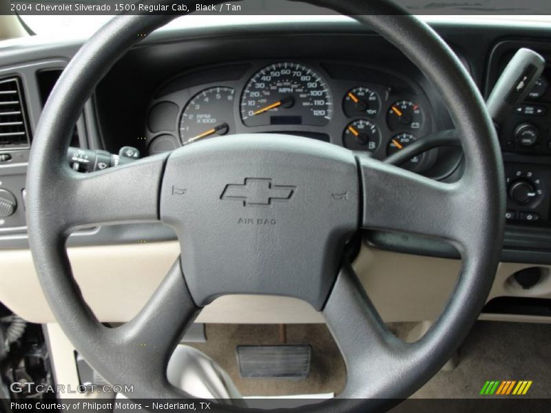 Black / Tan 2004 Chevrolet Silverado 1500 Regular Cab