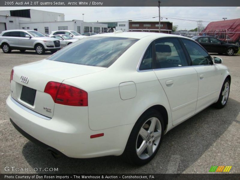 Arctic White / Ebony 2005 Audi A4 2.0T quattro Sedan