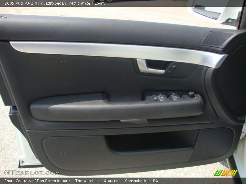 Arctic White / Ebony 2005 Audi A4 2.0T quattro Sedan