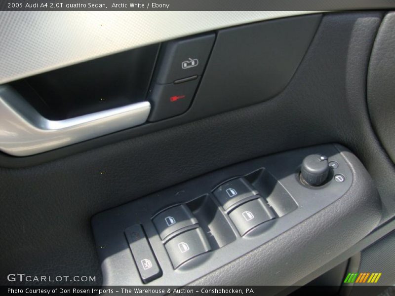 Arctic White / Ebony 2005 Audi A4 2.0T quattro Sedan