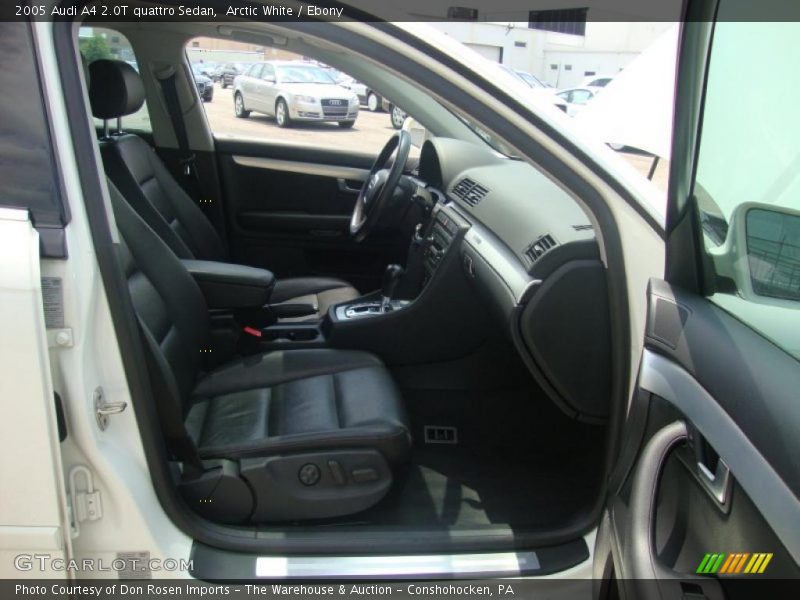 Arctic White / Ebony 2005 Audi A4 2.0T quattro Sedan