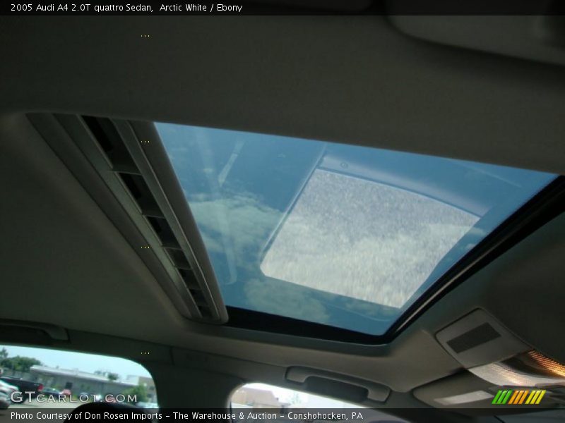 Arctic White / Ebony 2005 Audi A4 2.0T quattro Sedan