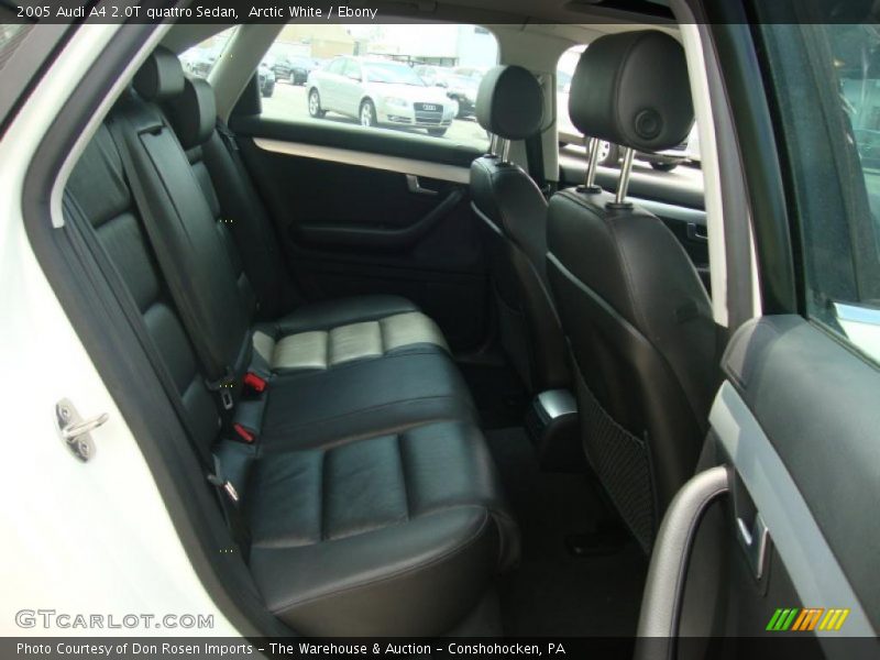 Arctic White / Ebony 2005 Audi A4 2.0T quattro Sedan
