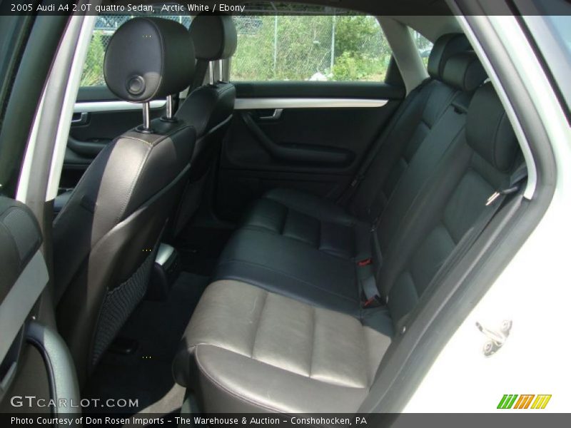 Arctic White / Ebony 2005 Audi A4 2.0T quattro Sedan