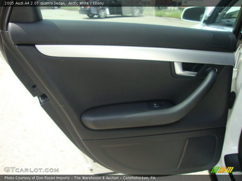 Arctic White / Ebony 2005 Audi A4 2.0T quattro Sedan
