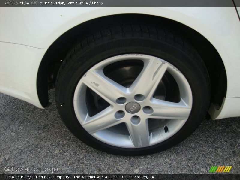 Arctic White / Ebony 2005 Audi A4 2.0T quattro Sedan
