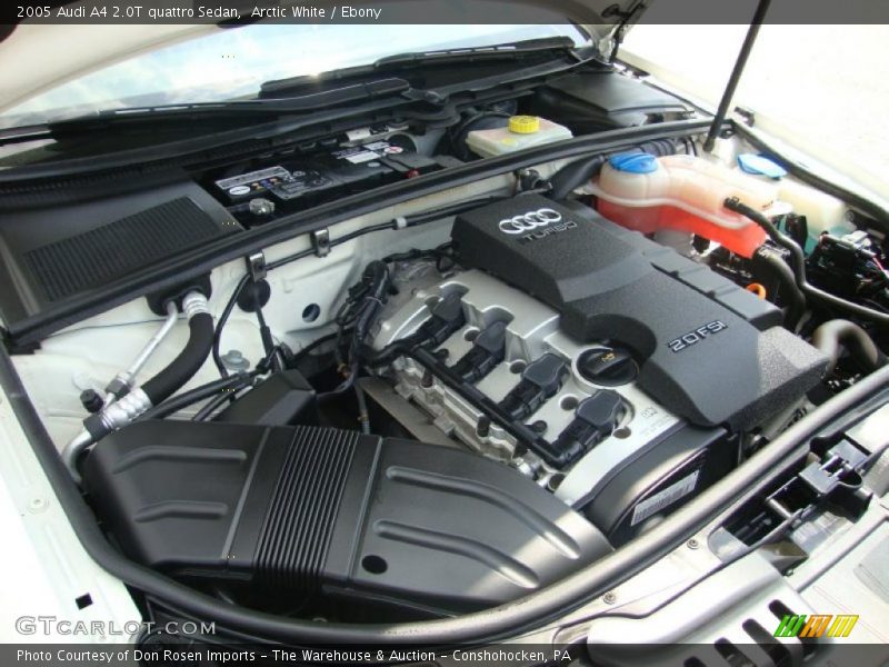 Arctic White / Ebony 2005 Audi A4 2.0T quattro Sedan