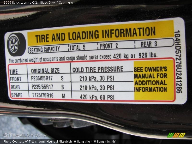 Black Onyx / Cashmere 2006 Buick Lucerne CXL