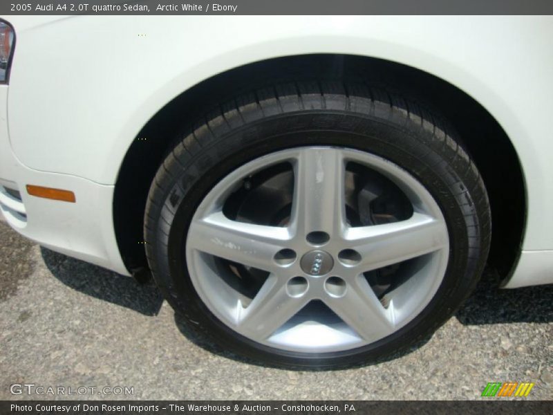 Arctic White / Ebony 2005 Audi A4 2.0T quattro Sedan