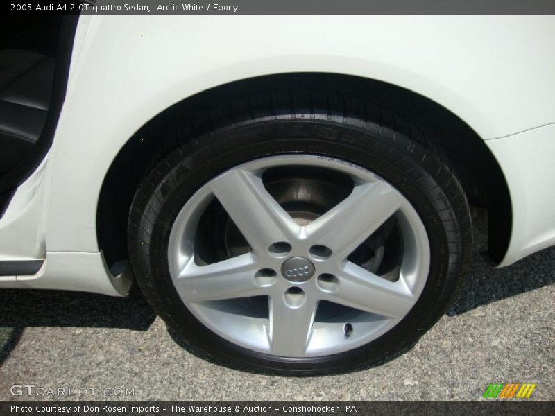 Arctic White / Ebony 2005 Audi A4 2.0T quattro Sedan