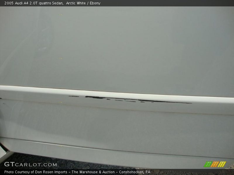 Arctic White / Ebony 2005 Audi A4 2.0T quattro Sedan