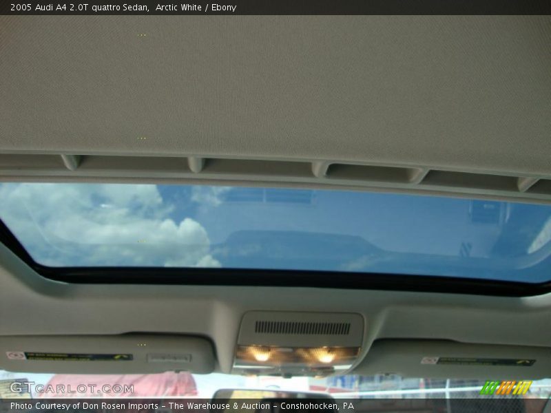 Arctic White / Ebony 2005 Audi A4 2.0T quattro Sedan