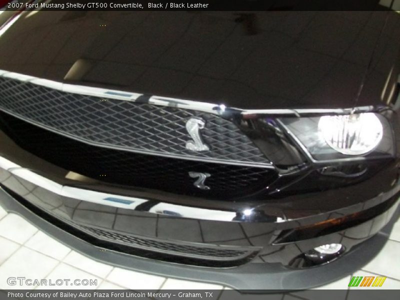 Black / Black Leather 2007 Ford Mustang Shelby GT500 Convertible