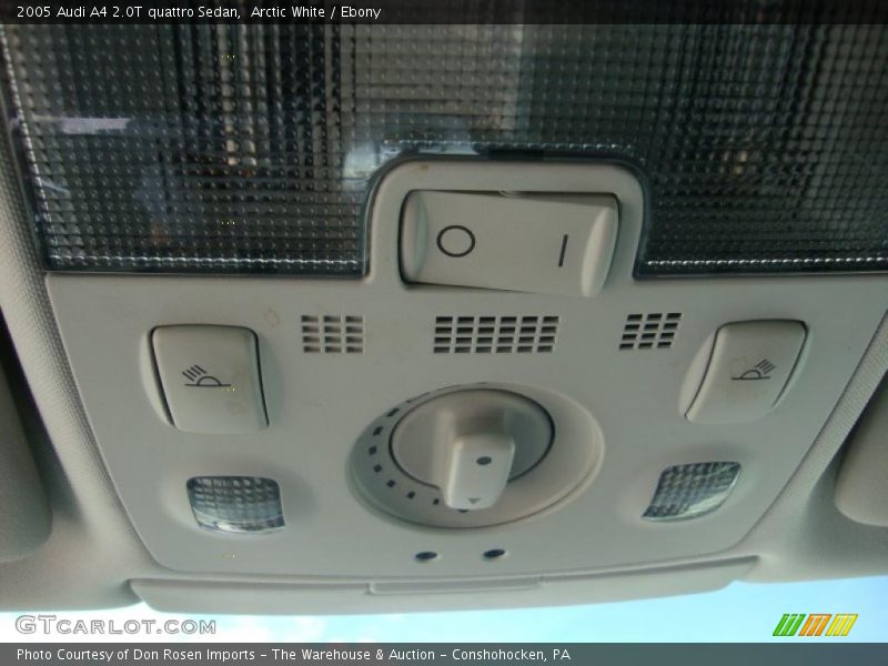 Arctic White / Ebony 2005 Audi A4 2.0T quattro Sedan