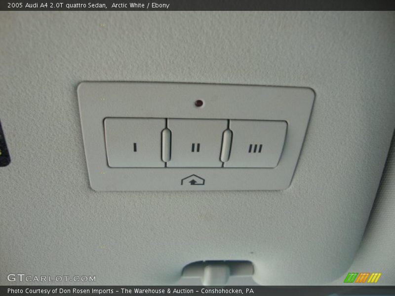 Arctic White / Ebony 2005 Audi A4 2.0T quattro Sedan