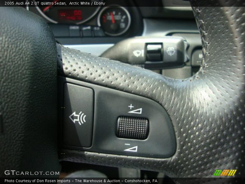 Arctic White / Ebony 2005 Audi A4 2.0T quattro Sedan