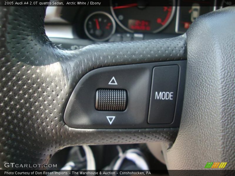 Arctic White / Ebony 2005 Audi A4 2.0T quattro Sedan