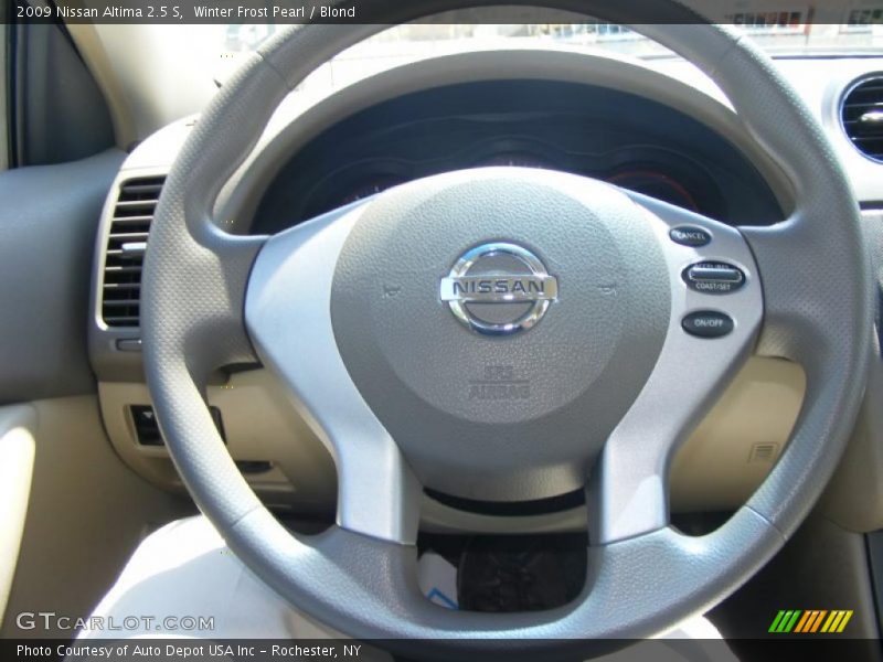 Winter Frost Pearl / Blond 2009 Nissan Altima 2.5 S