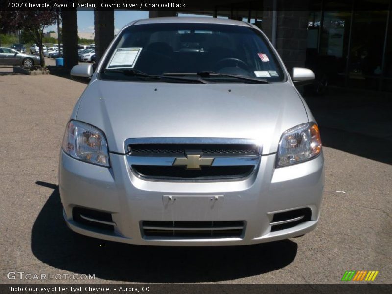 Cosmic Silver / Charcoal Black 2007 Chevrolet Aveo LT Sedan