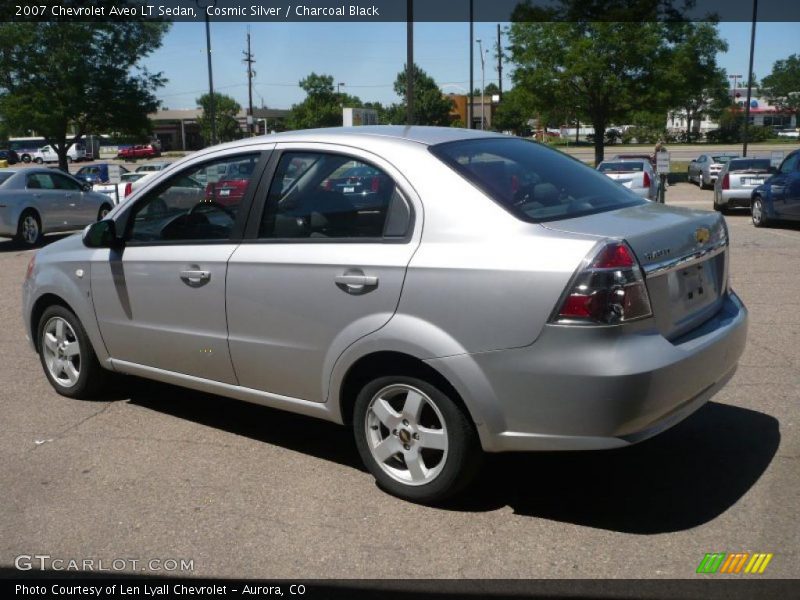 Cosmic Silver / Charcoal Black 2007 Chevrolet Aveo LT Sedan