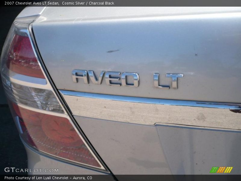 Cosmic Silver / Charcoal Black 2007 Chevrolet Aveo LT Sedan