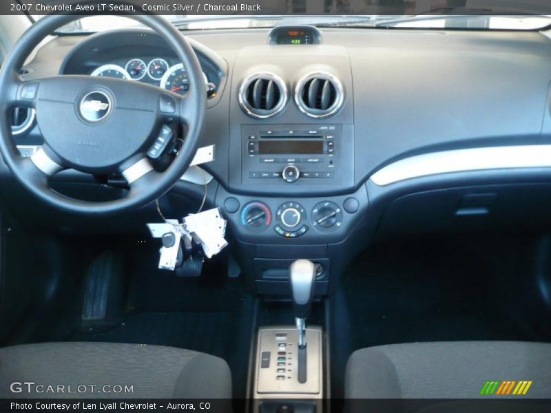 Cosmic Silver / Charcoal Black 2007 Chevrolet Aveo LT Sedan