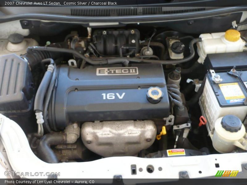 Cosmic Silver / Charcoal Black 2007 Chevrolet Aveo LT Sedan