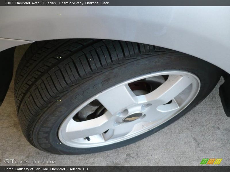 Cosmic Silver / Charcoal Black 2007 Chevrolet Aveo LT Sedan