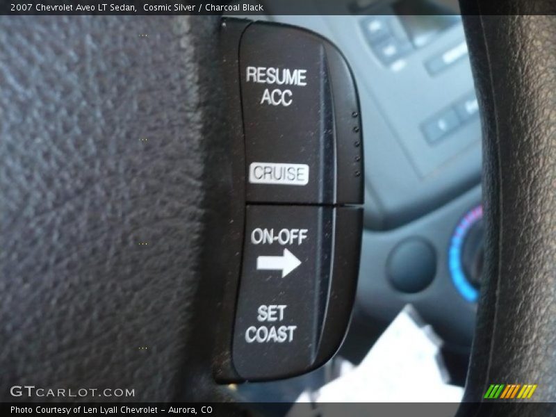 Cosmic Silver / Charcoal Black 2007 Chevrolet Aveo LT Sedan