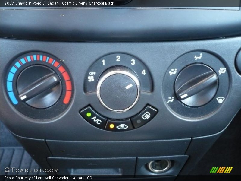 Cosmic Silver / Charcoal Black 2007 Chevrolet Aveo LT Sedan