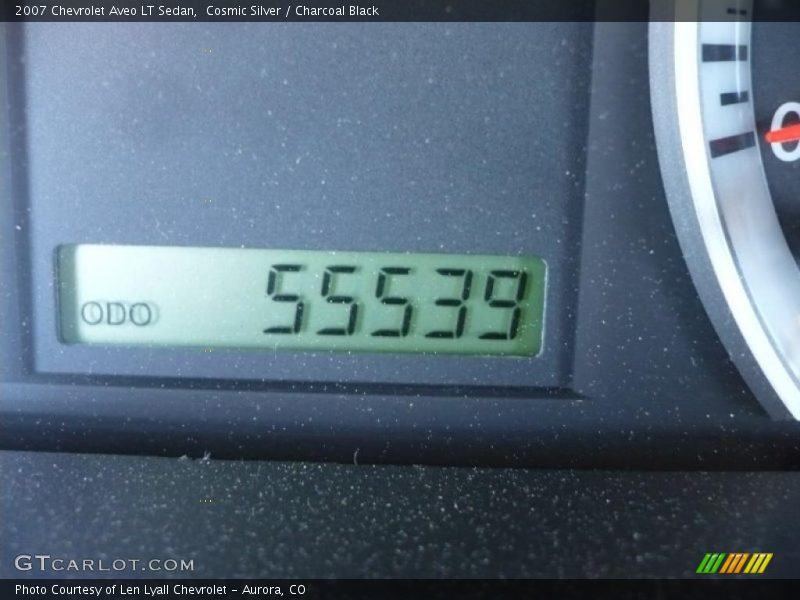 Cosmic Silver / Charcoal Black 2007 Chevrolet Aveo LT Sedan