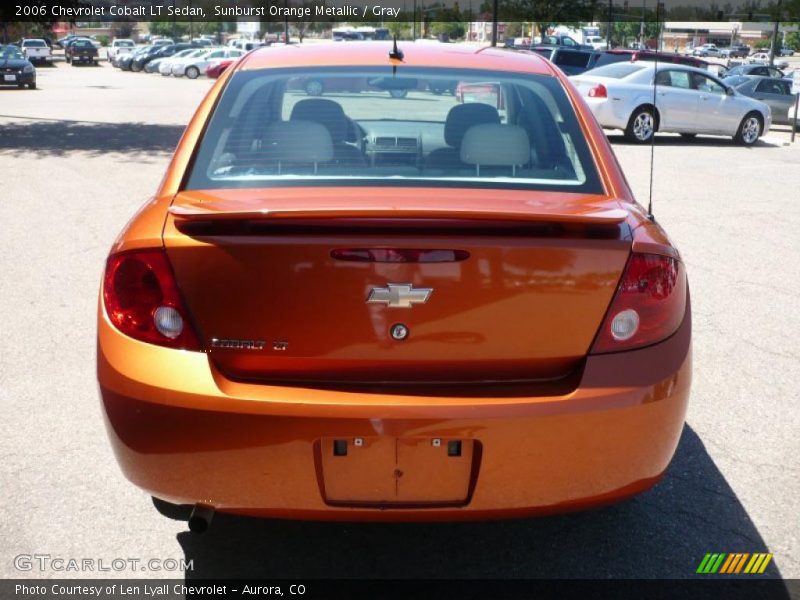 Sunburst Orange Metallic / Gray 2006 Chevrolet Cobalt LT Sedan