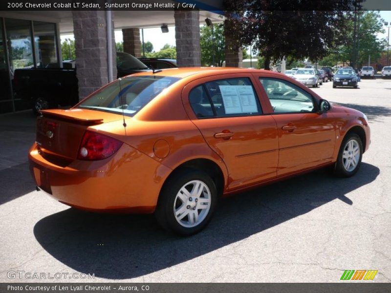 Sunburst Orange Metallic / Gray 2006 Chevrolet Cobalt LT Sedan